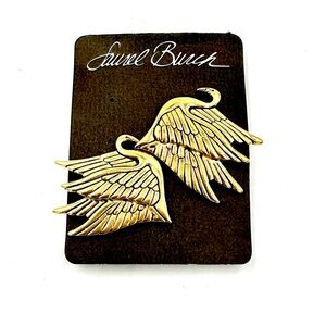 Laurel Burch Swan Earrings Vintage Retired